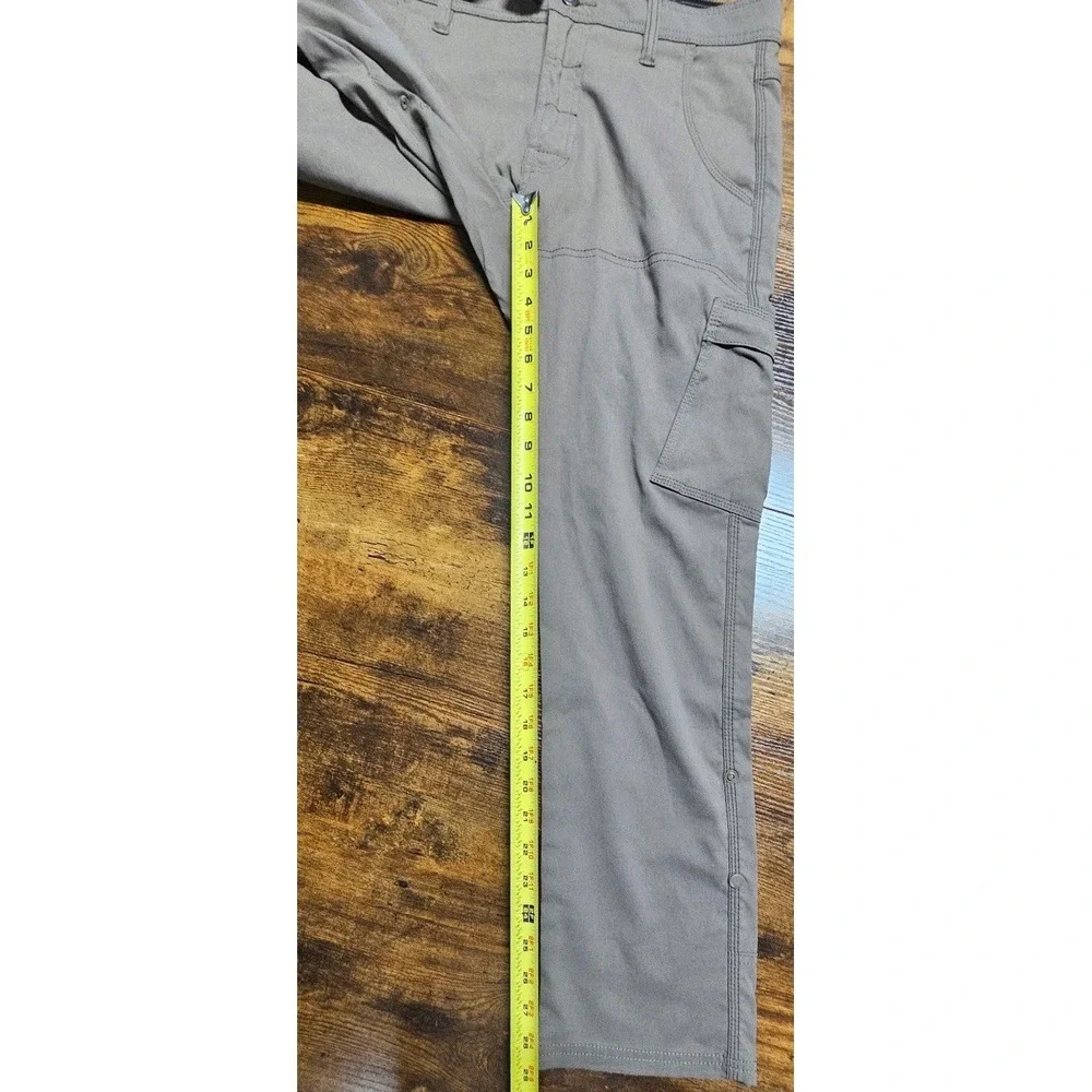 Prana Zion Straight Fit Cargo Pants Adult Size 30x29 Nylon Stretch Tan‎ Pocket